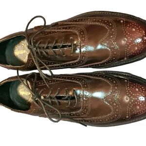 Executive Imperial Wingtip  Burgundy Shoes Men's 10C